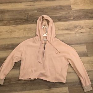Pink cropped sweatshirt